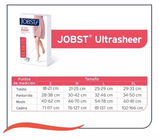 MEDIA DE COMPRESIÓN JOBST ULTRASHEER 15 20 MMHG Ortopedia Calafate